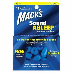 MACKS Sound Asleep špunty do uší 12 párů obraz