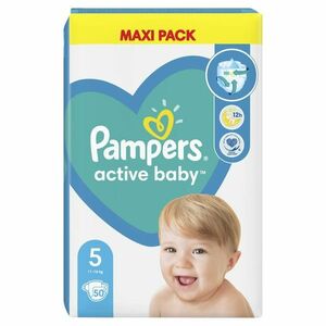 Pampers Active Baby vel. 5 Maxi Pack 11-16 kg dětské pleny 50 ks obraz