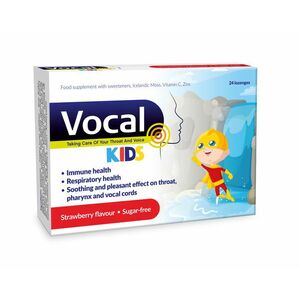Vocal Kids Měkké pastilky s příchutí Jahody 24 ks obraz