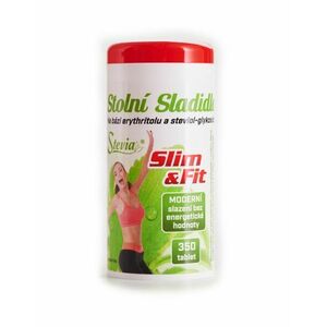 Stevia SLIM&FIT sladidlo se steviol-glykosidy 350 tablet obraz