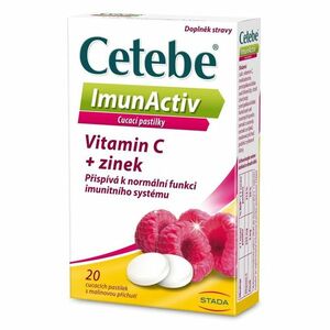 CETEBE ImunActiv vitamin C + zinek 20 pastilek obraz