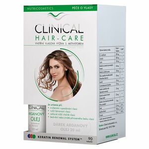 CLINICAL HAIR-CARE 60+30 tobolek + Arganový olej 20 ml ZDARMA obraz