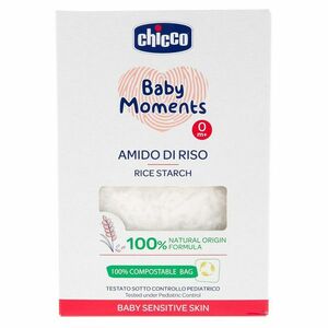 CHICCO Škrob dětský rýžový do koupele zklidňující Baby Moments Sensitive 100 % bio 250 g obraz