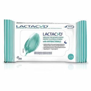 LACTACYD Ubrousky pro intimní hygienu Antibakteriální 15 kusů obraz