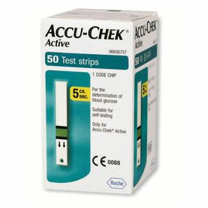 ACCU-CHEK Active testovací proužky 50 kusů obraz