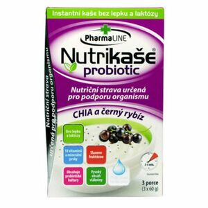 PHARMALINE Nutrikaše probiotic S chia a černým rybízem 3x60 g obraz