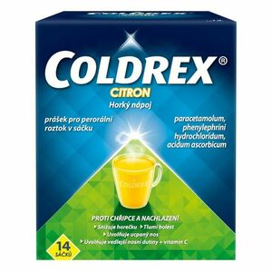 COLDREX Horký nápoj citron prášek pro roztok 14 sáčků obraz