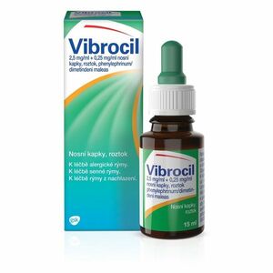 VIBROCIL 0, 25 mg/ml Nosní kapky 15 ml obraz