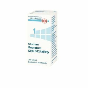DR. SCHÜSSLERA Calcium fluoratum DHU D12 No.1 200 tablet obraz