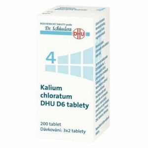 DR. SCHÜSSLERA Kalium chloratum DHU D6 No.4 200 tablet obraz