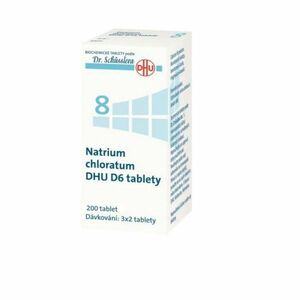 DR. SCHÜSSLERA Natrium chloratum DHU D6 No.8 200 tablet obraz