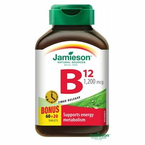 JAMIESON Vitamín B12 1200mcg s postupným uvolňováním 80 tablet obraz