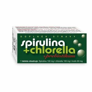 NATURVITA Spirulina + Chlorella + prebiotikum 90 tablet obraz