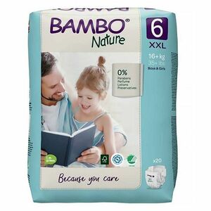 BAMBO Nature 6 Dětské plenkové kalhotky 16+ kg 40 ks obraz