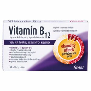 FAVEA Vitamín B12 30 tablet obraz