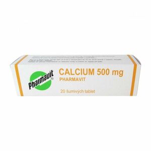 PHARMAVIT Calcium 500 mg 20 šumivých tablet obraz