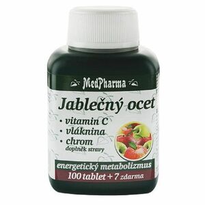MEDPHARMA Jablečný ocet + vláknina + vitamín C + chrom 107 tablet obraz