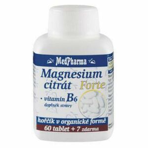 MEDPHARMA Magnesium citrát Forte a vitamín B6 67 tablet obraz