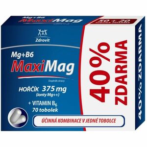 ZDROVIT MaxiMag hořčík 375 mg + vitamín B6 70 tobolek 40% ZDARMA obraz