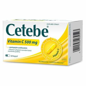 CETEBE Vitamin C 500 mg s postupným uvolňováním 60 kapslí obraz