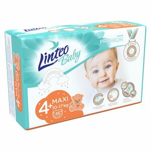 LINTEO Baby Premium Dětské plenky MAXI+ 10-17kg 46 ks obraz