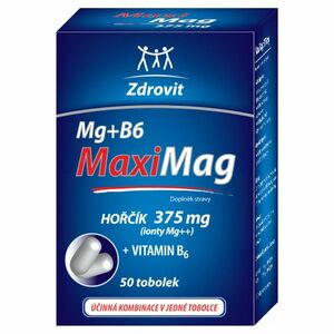 ZDROVIT MaxiMag Hořčík 375 mg + vitamin B6 50 tobolek obraz