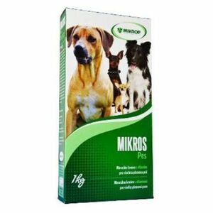 MIKROS Pes prášek 1 kg krabička obraz