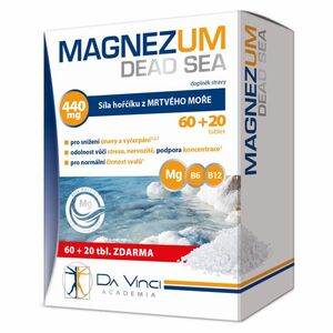 DA VINCI ACADEMIA Magnezum Dead Sea hořčík 80 tablet obraz