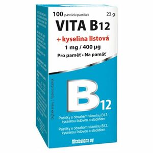 VITA B12 + kyselina listová 1 mg/400 mcg 100 tablet obraz