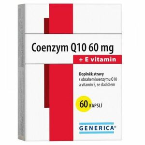 GENERICA Coenzym Q10 60 mg + E vitamin 60 kapslí obraz