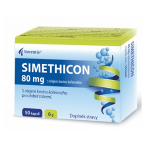NOVENTIS Simethicon 80 mg s olejem kmínu kořenného 50 kapslí obraz