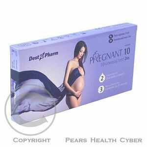 Těhotenský test PREGNANT 10 2 kusy obraz