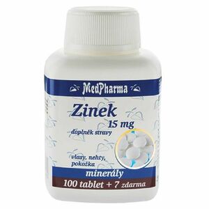 MEDPHARMA Zinek 15 mg 107 tablet obraz