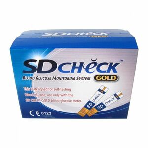 TESTOVACÍ proužky pro glukometr SD-CHECK GOLD 50ks obraz