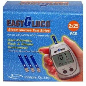 Testovací proužky pro glukometr EasyGluco 50 ks obraz