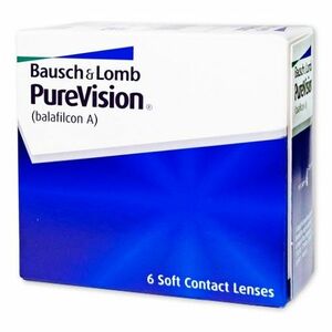 BAUSCH & LOMB PureVision měsíční 6 čoček, Počet dioptrií: -4, 50, Počet kusů v balení: 6 ks, Průměr: 14, 0, Zakřivení: 8, 6 obraz