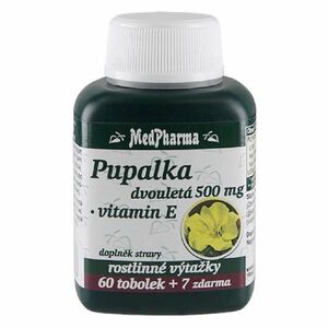MEDPHARMA Pupalka dvouletá 500 mg + vitamín E 67 tobolek obraz