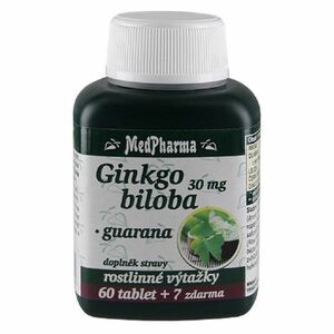 MEDPHARMA Ginkgo biloba + guarana 67 tablet obraz