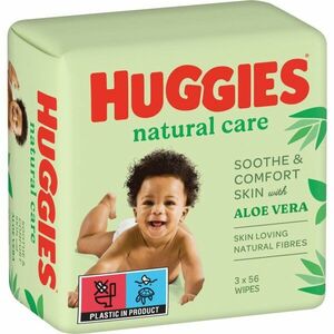 Huggies Natural Care čisticí ubrousky 3x56 ks obraz