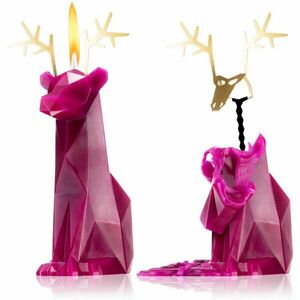 54 Celsius PyroPet DYRI (Reindeer) dekorativní svíčka burgundy 22 cm obraz
