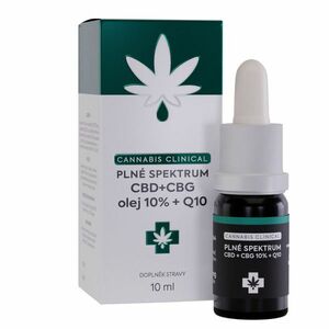 Cannabis Clinical CBD + CBG 10% + Q10 10 ml obraz