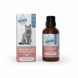 Topvet For Pets Ušní olejové kapky PREVENT pro kočky 50 ml obraz