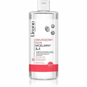 Lirene Cleansing Care Raspberry dvoufázová micelární voda 3 v 1 400 ml obraz
