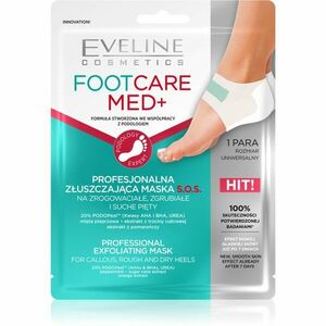 Eveline Cosmetics Foot Care Med exfoliační maska na paty 2 ks obraz
