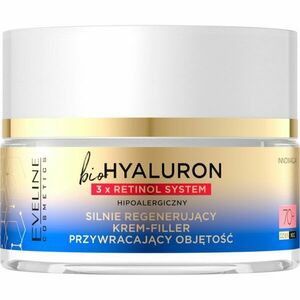 Eveline Cosmetics Bio Hyaluron 3x Retinol System intenzivní regenerační krém 70+ 50 ml obraz