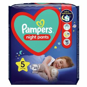 PAMPERS Pants Night 5 kalhotkové plenky 12-17 kg 22 ks obraz