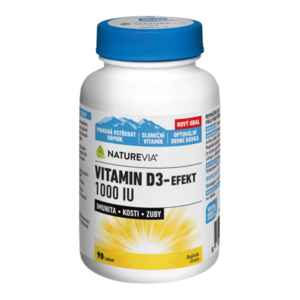 NATUREVIA Vitamín D3-Efekt 1000 I.U. 90 tablet, poškozený obal obraz