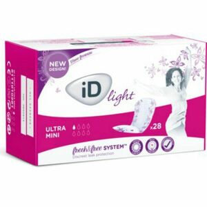 ID Light ultra mini inkontinenční vložky 1 kapka 28 kusů obraz