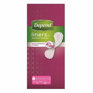 DEPEND Liners Ultra mini inkontinenční vložky 22 kusů obraz