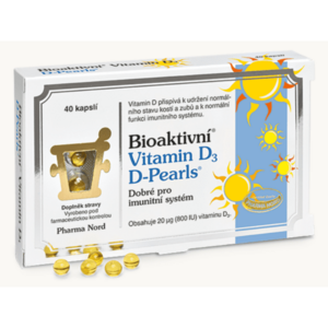 PHARMA NORD Bioaktivní vitamín D3 D-Pearls 40 kapslí obraz